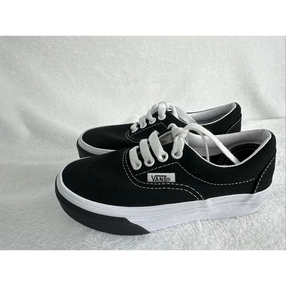 Vans Era Shoes Black & White Sneakers TODDLER Size 11